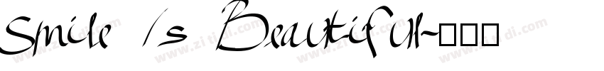 Smile Is Beautiful字体转换